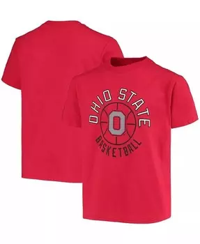 Баскетбольная футболка Scarlet Ohio State Buckeyes для мальчиков и девочек Big Champion, красный