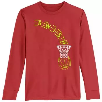 Баскетбольная футболка Swish Shot с неоновой вывеской для мальчиков 8–20 лет Unbranded