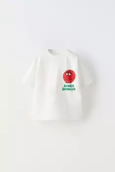 Баскетбольная футболка ZARA, белый