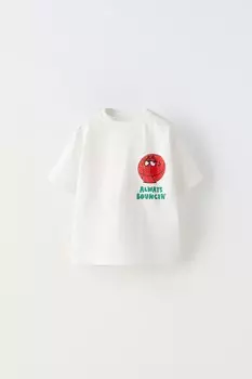 Баскетбольная футболка ZARA, белый