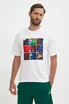 Баскетбольная хлопковая футболка Reebok Classic, белый