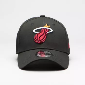 Баскетбольная кепка NBA Miami Heat женская/мужская черная NEW ERA, черный/красный/белый
