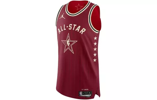 Баскетбольная майка All Stars 2023 года для мужчин, темно-красная Jordan, темно-красный