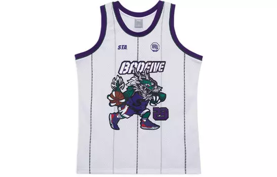 Баскетбольная майка Badfive мужская белая Lining, белый