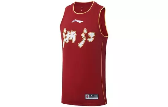 Баскетбольная майка CBA Collection для мужчин, красная Lining, красный