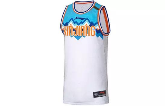 Баскетбольная майка CBA Collection для мужчин, белая Lining, белый