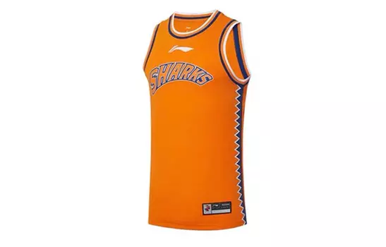 Баскетбольная майка CBA Collection для мужчин, оранжевая Lining, оранжевый