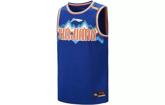 Баскетбольная майка CBA Collection для мужчин, синяя Lining, синий