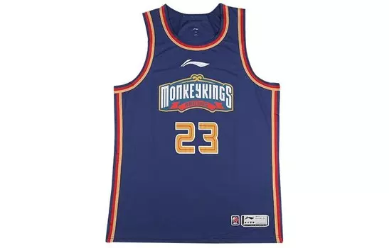Баскетбольная майка CBA Collection для мужчин, синяя Lining, синий