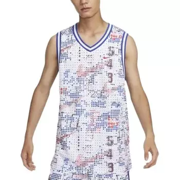 Баскетбольная майка Dri-Fit мужская белая Nike, белый