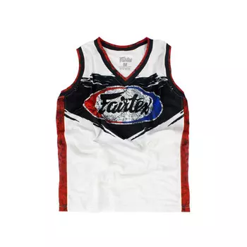 Баскетбольная майка Fairtex JS10, размер XXL, белый