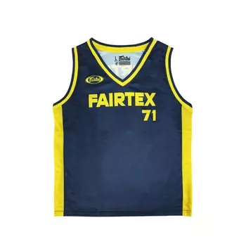 Баскетбольная майка Fairtex JS27, размер S, черный/желтый