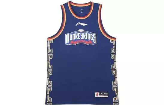 Баскетбольная майка Li Ning CBA Series для мужчин, темно-синяя Lining, темно-синий