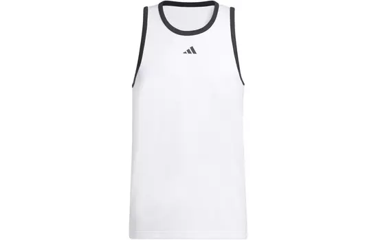 Баскетбольная майка мужская белая Adidas, белый