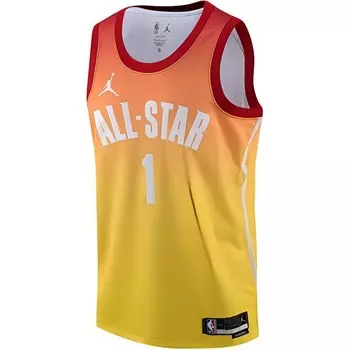 Баскетбольная майка Nba 2023 All Stars мужская карминно-красная / мяч Lamelo Jordan, красный
