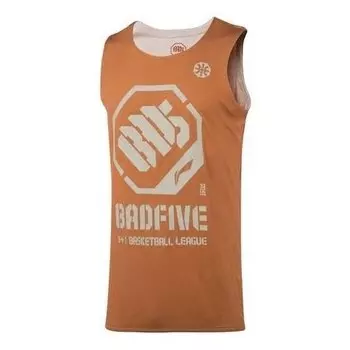 Баскетбольная майка с логотипом badfive Li-Ning, оранжевый