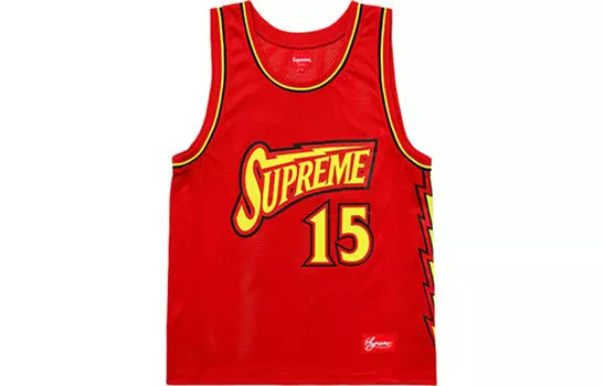 Майка Supreme Basketball, красный / желтый