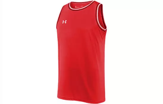 Баскетбольная майка унисекс красная Under Armour, красный