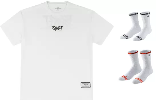 Баскетбольная майка унисекс VEIDOORN, Glacier White + 2 пары баскетбольных носков (случайный цвет)