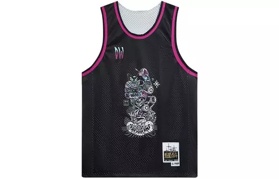 Баскетбольная майка Wade Collection унисекс, черная Lining, черный