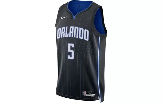 Баскетбольная майка X NBA унисекс синяя с черными надписями Nike, синий