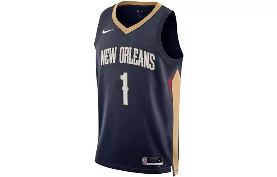 Баскетбольная майка X NBA унисекс темно-синяя Nike, темно-синий