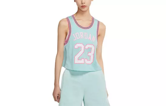 Баскетбольная майка женская Light Rain Dew Green Jordan