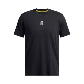 Баскетбольная рубашка карри в тяжелом весе Under Armour, черный