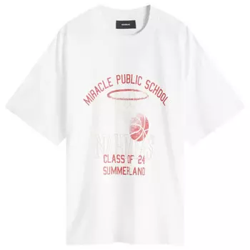 Баскетбольная свободная футболка Nahmias, белый