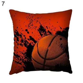 Баскетбольная тема, квадратная подушка, чехол для подушки, диван-кровать, автомобильное кафе, офисное украшение-7 Stuttg