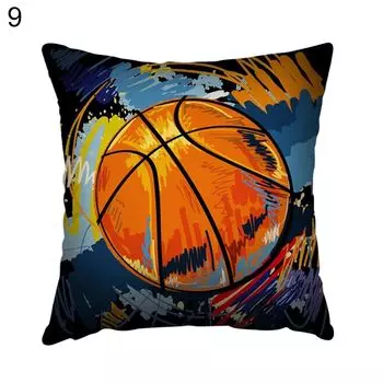 Баскетбольная тема, квадратная подушка, чехол для подушки, диван-кровать, автомобильное кафе, офисное украшение-9 Stuttg