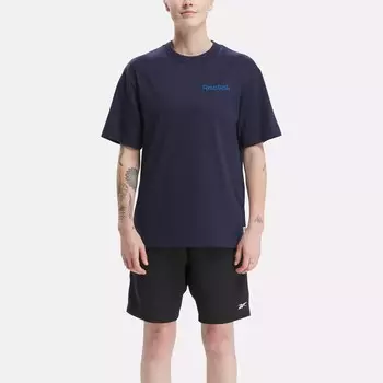 Баскетбольная тренировочная футболка Reebok, цвет Vector Navy