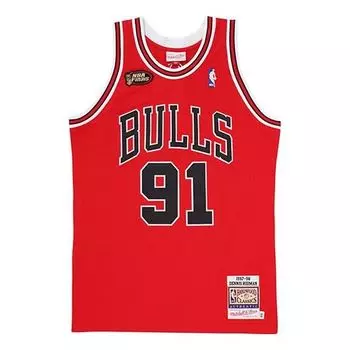 Баскетбольное джерси Mitchell & Ness NBA Authentic Dennis Rodman Chicago Bulls Road 1997-98 Jersey