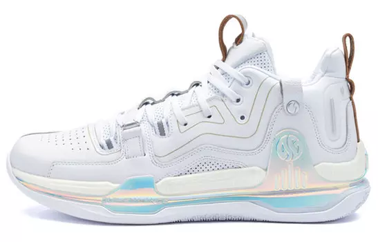 Баскетбольные кроссовки AG1 Pro мужские, средние, 361 градус, белые / серебристо-белые 361°