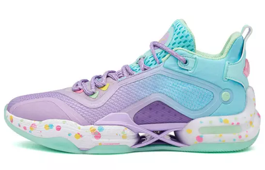 Баскетбольные кроссовки AG2 X мужские низкие, синие/фиолетовые 361°