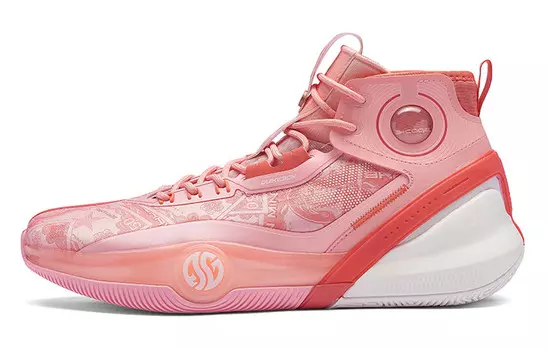 Баскетбольные кроссовки AG3 Pro мужские с высоким верхом цвета грейпфрут красный/яркая бронза 361°