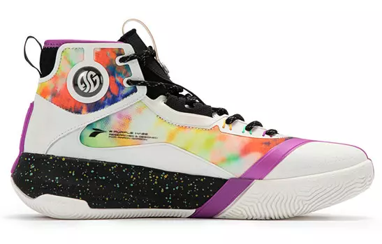 Баскетбольные кроссовки AG3 Pro мужские с высоким берцем Feathers Obsidian Black 361°