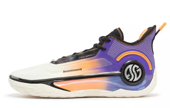 Баскетбольные кроссовки AG 4 мужские, средние, цвет «перо», белые/оранжевые 361°