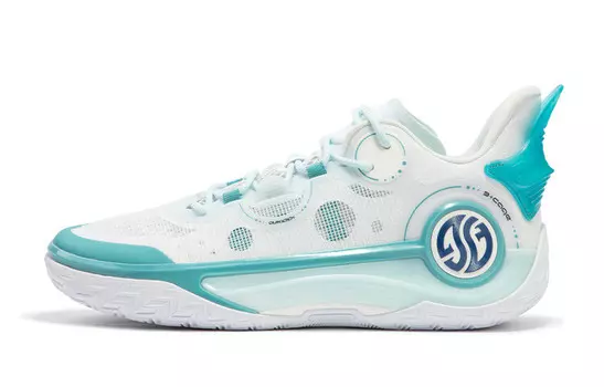 Баскетбольные кроссовки AG 4 SOAR Basketball Shoes Men Low-Top 361 Degree White/glazed Porcelain Green 361°