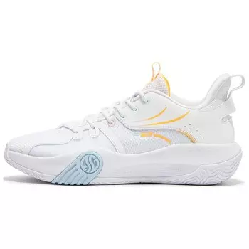 Баскетбольные кроссовки Ag Volley Basketball Shoes Men Low-Top White/Blue/Orange 361°