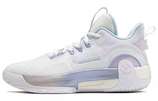 Баскетбольные кроссовки Ag Volley мужские, среднего размера, 361 градус, белые/голубые 361°