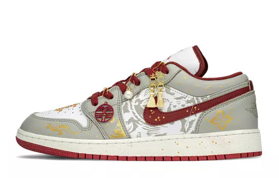 Баскетбольные кроссовки Air 1 для детей, начальная школа Jordan, цвет Gold Red