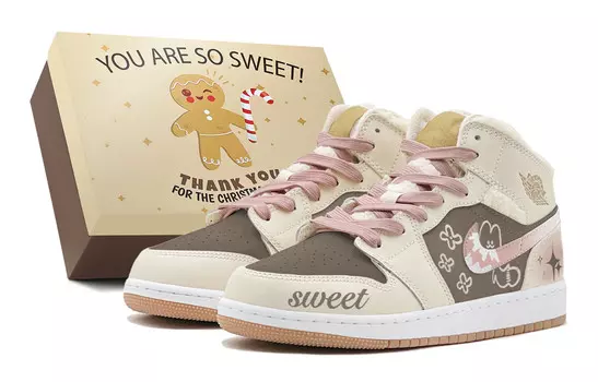 Баскетбольные кроссовки Air 1 для детей, начальная школа Jordan, цвет Olive Brown