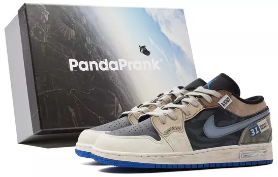 Баскетбольные кроссовки Air 1 для детей, начальная школа Jordan, цвет Black Brown Blue