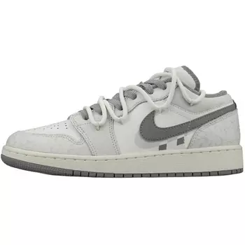 Баскетбольные кроссовки Air 1 для детей, начальная школа Jordan, цвет White Gray