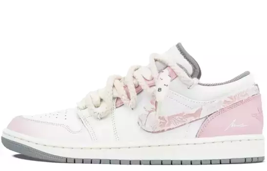 Баскетбольные кроссовки Air 1 для детей, начальная школа Jordan, цвет Off White Pink