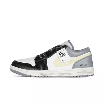 Баскетбольные кроссовки Air 1 для детей, начальная школа Jordan, цвет Black White Gray