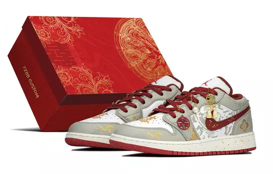 Баскетбольные кроссовки Air 1 для детей, начальная школа Jordan, цвет Gold Red