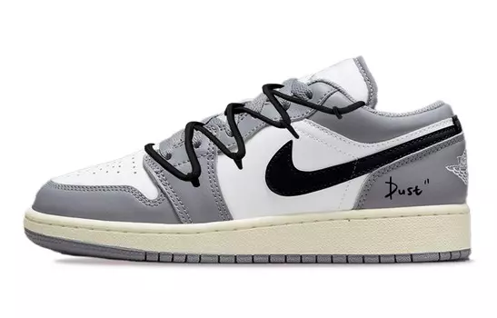 Баскетбольные кроссовки Air 1 для детей, начальная школа Jordan, цвет White, Black, Gray