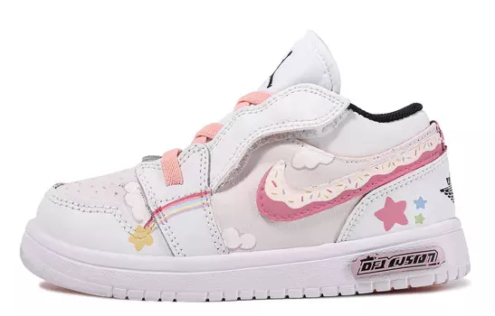 Баскетбольные кроссовки Air 1 Kids для дошкольников Jordan, розовый